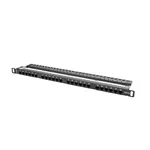 <span>Аксесоар за сървърни и комуникационни шкафове</span> Lanberg patch panel 24 port 0.5U CAT.5E <span class='catalog-num-in-name'>PPU5-0024-B</span> - 