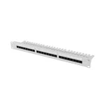 <span>Аксесоар за сървърни и комуникационни шкафове</span> Lanberg patch panel 24 port 1U 19" CAT.6a utp with cable organizer grey <span class='catalog-num-in-name'>PPUA-1124-S</span> - 