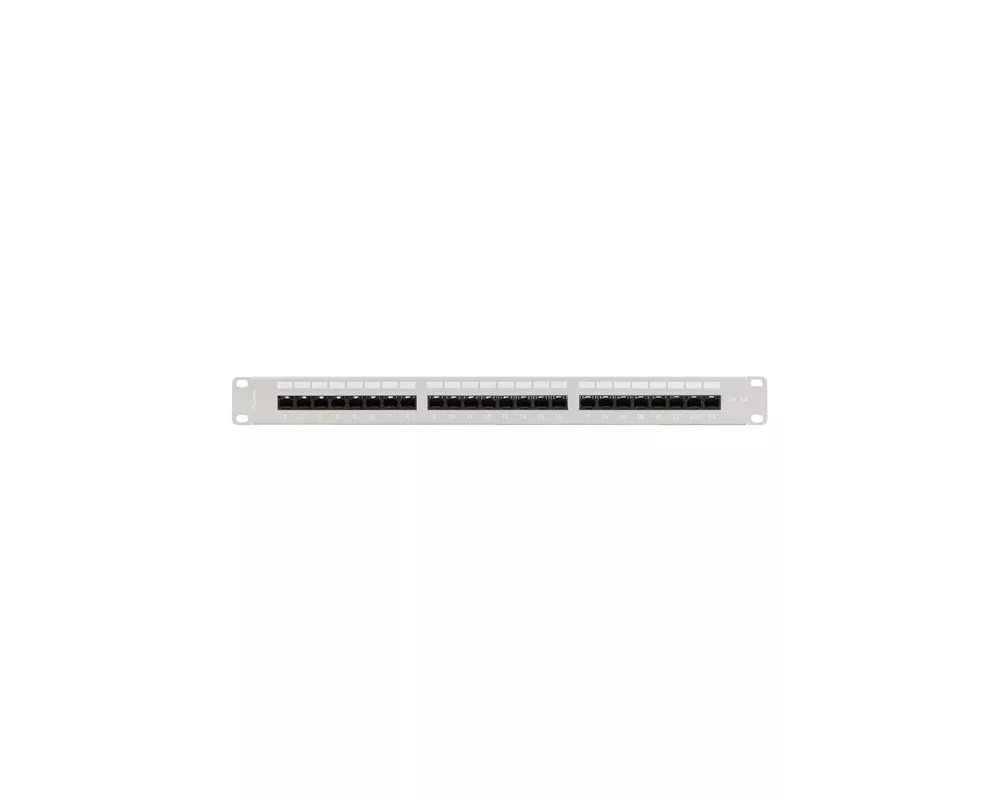 Аксесоар за сървърни и комуникационни шкафове Lanberg patch panel 24 port 1U 19" CAT.6a utp with cable organizer grey 5