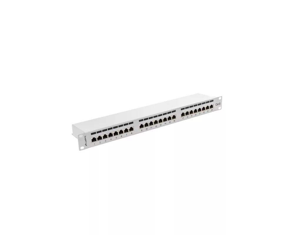 Аксесоар за сървърни и комуникационни шкафове Lanberg patch panel 24 port 1U CAT.6 shielded 2