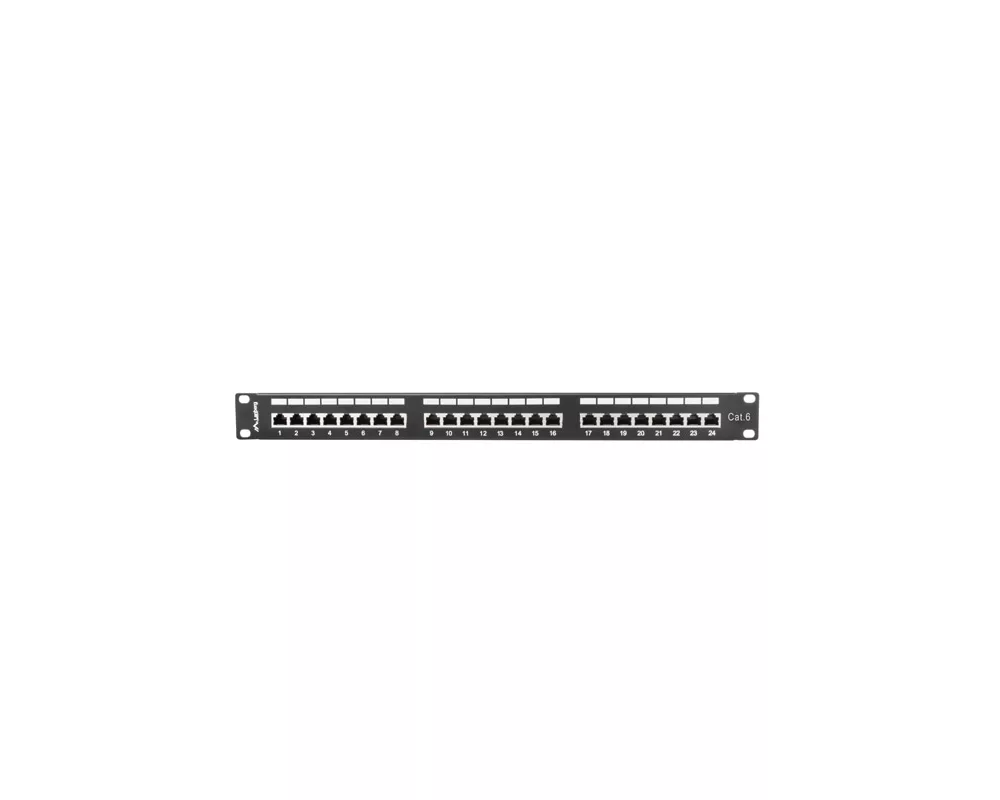 Аксесоар за сървърни и комуникационни шкафове Lanberg patch panel 24 port 1U CAT.6 shielded 2