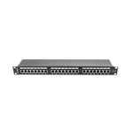 Аксесоар за сървърни и комуникационни шкафове Lanberg patch panel 24 port 1U CAT.6 shielded 4