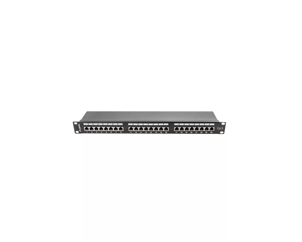 Аксесоар за сървърни и комуникационни шкафове Lanberg patch panel 24 port 1U CAT.6 shielded 4