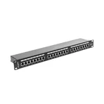 Аксесоар за сървърни и комуникационни шкафове Lanberg patch panel 24 port 1U CAT.6 shielded 3