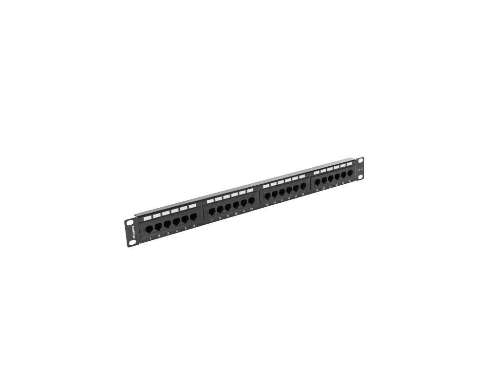 Аксесоар за сървърни и комуникационни шкафове Lanberg patch panel 24 port 1U CAT.5E 4