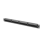 <span>Аксесоар за сървърни и комуникационни шкафове</span> Lanberg patch panel 24 port 1U CAT.6 <span class='catalog-num-in-name'>PPU6-1024-B</span> - 