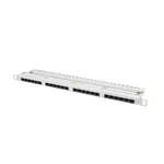 <span>Аксесоар за сървърни и комуникационни шкафове</span> Lanberg patch panel 24 port 0.5U CAT.6 <span class='catalog-num-in-name'>PPU6-0024-S</span> - 