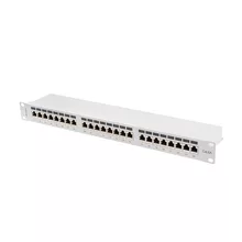  Lanberg patch panel 24 port 1U 19" CAT.6a ftp with cable organizer shielded grey 902589 PPSA-1024-S на топ цена - PIC.bg