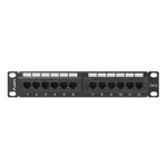 Аксесоар за сървърни и комуникационни шкафове Lanberg patch panel 12port 1U 10" CAT.6 2