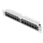 <span>Аксесоар за сървърни и комуникационни шкафове</span> Lanberg patch panel 12port 1U 10" CAT.6 <span class='catalog-num-in-name'>PPU6-9012-S</span> - 