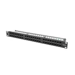 <span>Аксесоар за сървърни и комуникационни шкафове</span> Lanberg patch panel 48 port 1U CAT.6 <span class='catalog-num-in-name'>PPU6-1048-B</span> - 