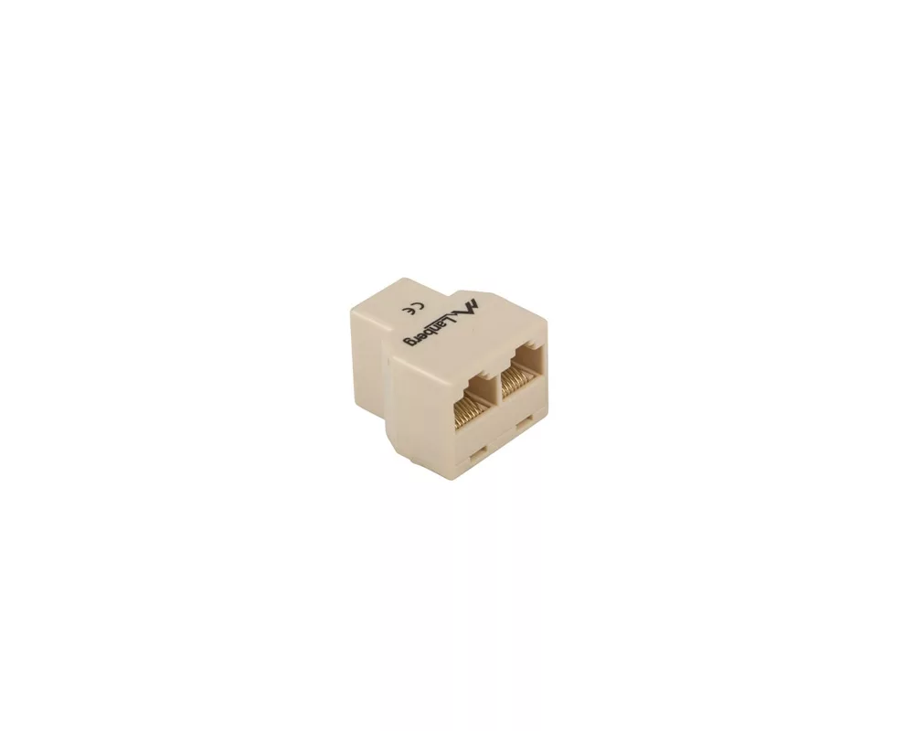 Аксесоар за сървърни и комуникационни шкафове Lanberg RJ-45 inline coupler RJ-45->2XRJ-45 2