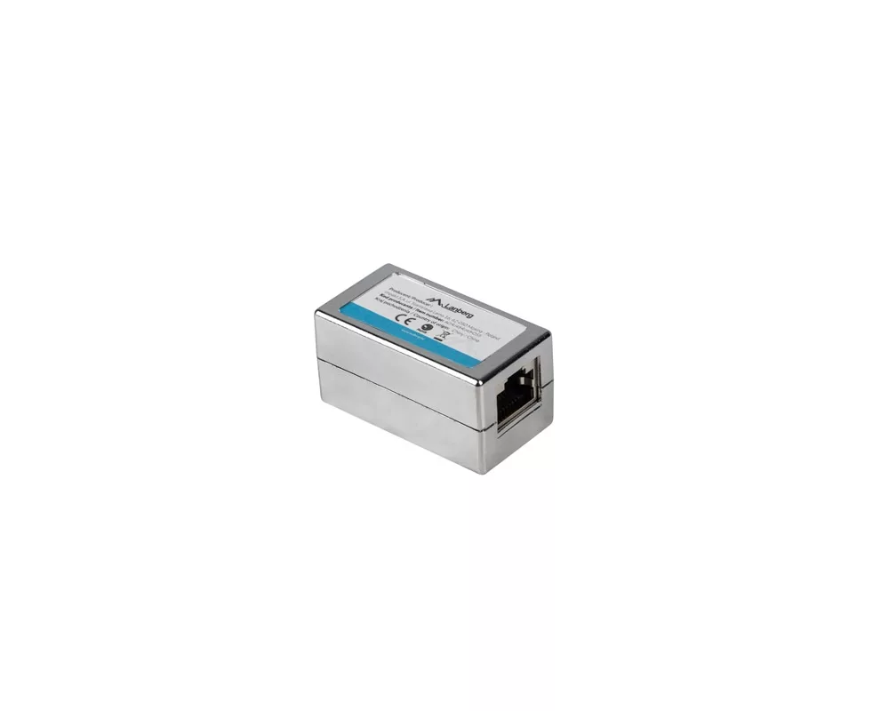 Аксесоар за сървърни и комуникационни шкафове Lanberg RJ-45 inline coupler CAT.5e shielded 2