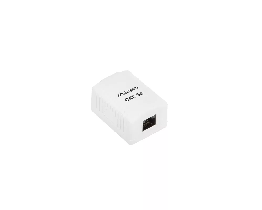 Аксесоар за сървърни и комуникационни шкафове Lanberg surface-mount box CAT.5e UTP UNshielded 1X RJ45 2