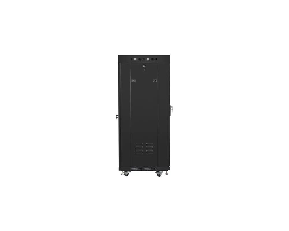 Сървърен шкаф Lanberg rack cabinet 19" free-standing 27U / 600x600 self-assembly flat pack with glass door LCD 4