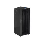 <span>Сървърен шкаф</span> Lanberg rack cabinet 19" free-standing 27U / 600x600 self-assembly flat pack with glass door LCD <span class='catalog-num-in-name'>FF01-6627-12BL</span> - 