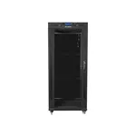 Сървърен шкаф Lanberg rack cabinet 19" free-standing 27U / 600x600 self-assembly flat pack with glass door LCD 2