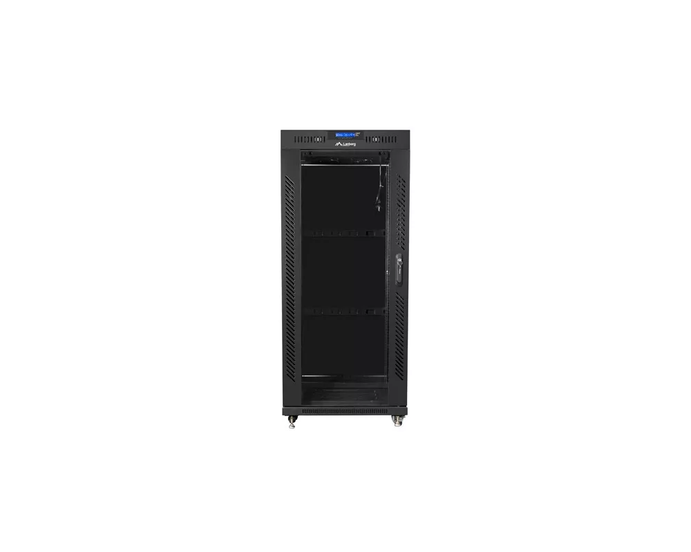 Сървърен шкаф Lanberg rack cabinet 19" free-standing 27U / 600x600 self-assembly flat pack with glass door LCD 2