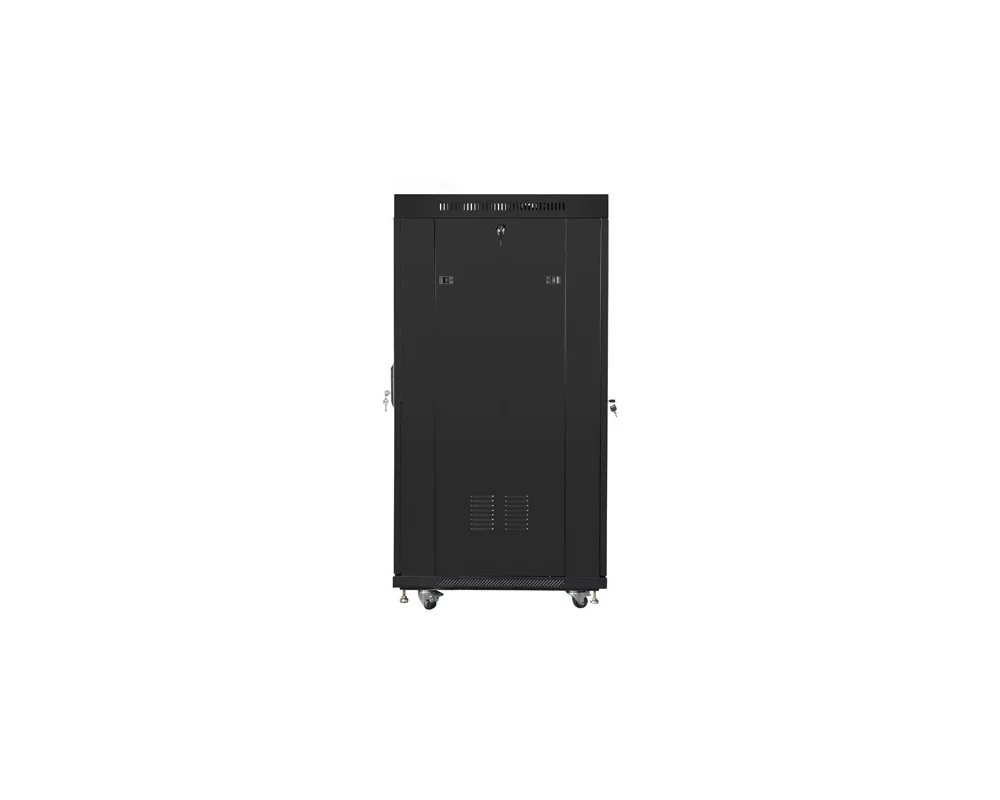 Сървърен шкаф Lanberg rack cabinet 19" free-standing 27U / 600x800 self-assembly flat pack with glass door LCD 4