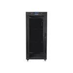 Сървърен шкаф Lanberg rack cabinet 19" free-standing 27U / 600x800 self-assembly flat pack with glass door LCD 5