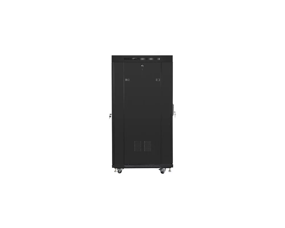 Сървърен шкаф Lanberg rack cabinet 19" free-standing 27U / 600x800 self-assembly flat pack with glass door LCD 2