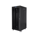 <span>Сървърен шкаф</span> Lanberg rack cabinet 19" free-standing 27U / 600x800 self-assembly flat pack with glass door LCD <span class='catalog-num-in-name'>FF01-6827-12BL</span> - 