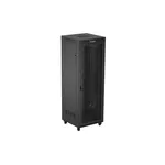 Сървърен шкаф Lanberg rack cabinet 19" free-standing 47U/800X800 (FLAT PACK) with mesh door LCD black 9