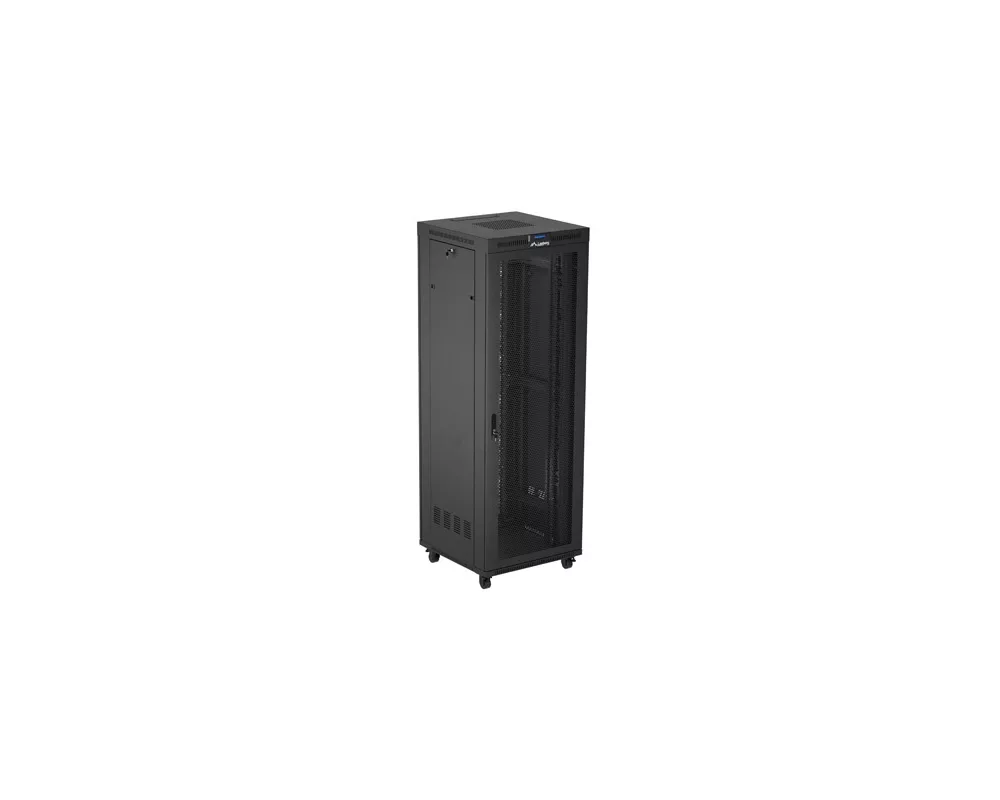 Сървърен шкаф Lanberg rack cabinet 19" free-standing 47U/800X800 (FLAT PACK) with mesh door LCD black 9