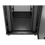 Сървърен шкаф Lanberg rack cabinet 19" free-standing 47U/800X800 (FLAT PACK) with mesh door LCD black 7