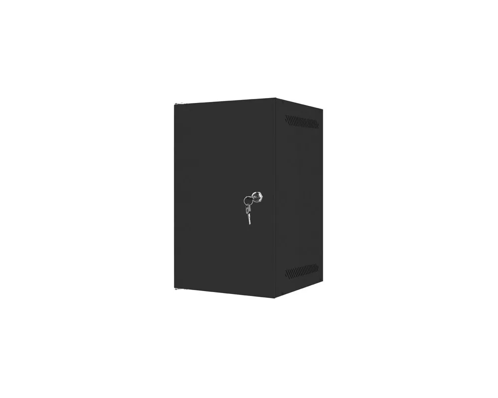 Сървърен шкаф Lanberg rack cabinet 10" wall-mount 9U / 280x310 self-assembly flat pack with metal door 3