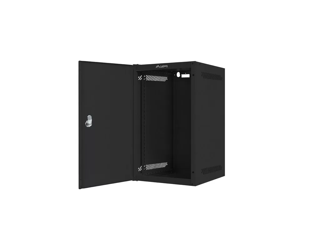 Сървърен шкаф Lanberg rack cabinet 10" wall-mount 9U / 280x310 self-assembly flat pack with metal door 4