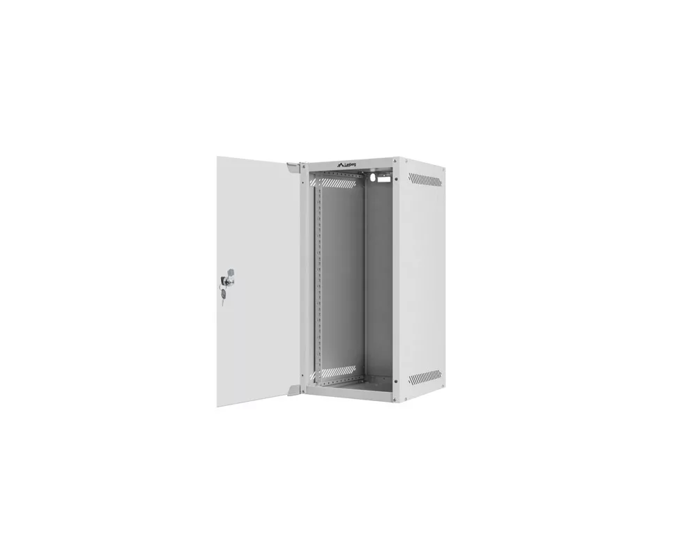 Сървърен шкаф Lanberg rack cabinet 10" wall-mount 12U/280x310 for self-assembly with glass door grey (flat pack) 5