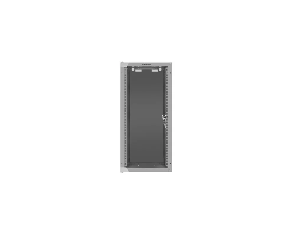 Сървърен шкаф Lanberg rack cabinet 10" wall-mount 12U/280x310 for self-assembly with glass door grey (flat pack) 4