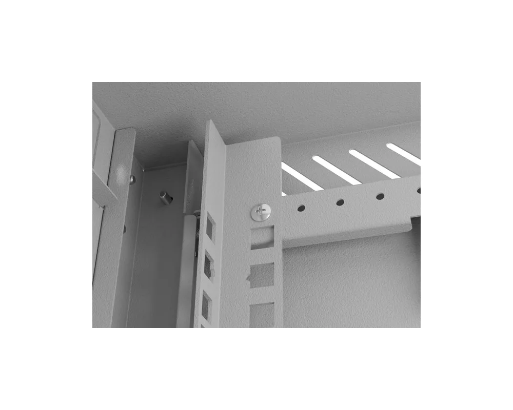 Сървърен шкаф Lanberg rack cabinet 10" wall-mount 4U/300x300 (flat pack) with glass door grey 7