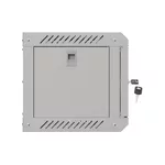 Сървърен шкаф Lanberg rack cabinet 10" wall-mount 4U/300x300 (flat pack) with glass door grey 9