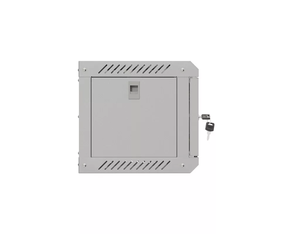 Сървърен шкаф Lanberg rack cabinet 10" wall-mount 4U/300x300 (flat pack) with glass door grey 9