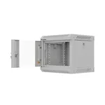 Сървърен шкаф Lanberg rack cabinet 10" wall-mount 4U/300x300 (flat pack) with glass door grey 2