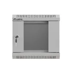 Сървърен шкаф Lanberg rack cabinet 10" wall-mount 4U/300x300 (flat pack) with glass door grey 13