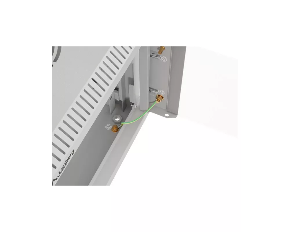 Сървърен шкаф Lanberg rack cabinet 10" wall-mount 4U/300x300 (flat pack) with glass door grey 8