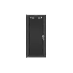 Сървърен шкаф Lanberg rack cabinet 10" wall-mount 12U/280x310 (flat pack) with glass door black 3