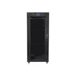 Сървърен шкаф Lanberg rack cabinet 19" free-standing 27U/800x1200 (flat pack) with glass door lcd 3