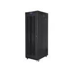 <span>Сървърен шкаф</span> Lanberg rack cabinet 19" free-standing 27U/800x1000 (flat pack) with glass door lcd black v2 <span class='catalog-num-in-name'>FF01-8027-23BL</span> - 
