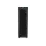 Сървърен шкаф Lanberg rack cabinet 19" free-standing 42U/600x800 (flat pack) with glass door lcd black v2 6