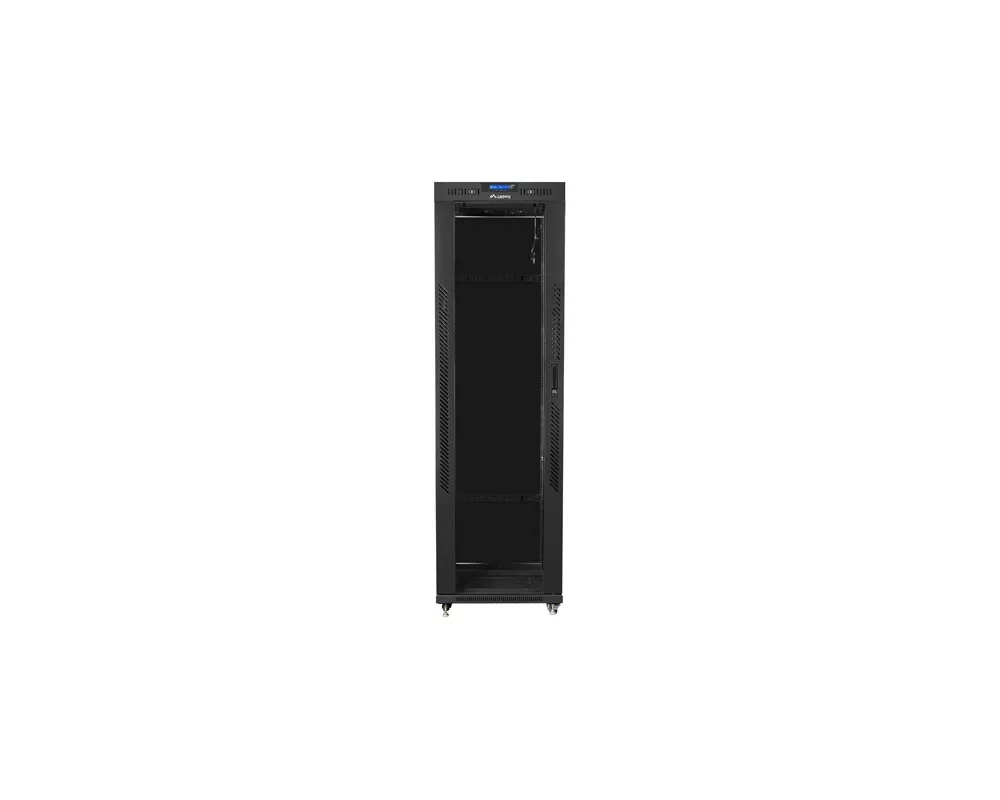 Сървърен шкаф Lanberg rack cabinet 19" free-standing 42U/600x800 (flat pack) with glass door lcd black v2 6