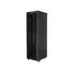 <span>Сървърен шкаф</span> Lanberg rack cabinet 19" free-standing 42U/600x800 (flat pack) with glass door lcd black v2 <span class='catalog-num-in-name'>FF01-6842-12BL</span> - 