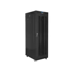Сървърен шкаф Lanberg rack cabinet 19" free-standing 27U/800x1200 (flat pack) with mesh door lcd black 3