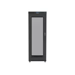 Сървърен шкаф Lanberg rack cabinet 19" free-standing 27U/800x1200 (flat pack) with mesh door lcd black 4