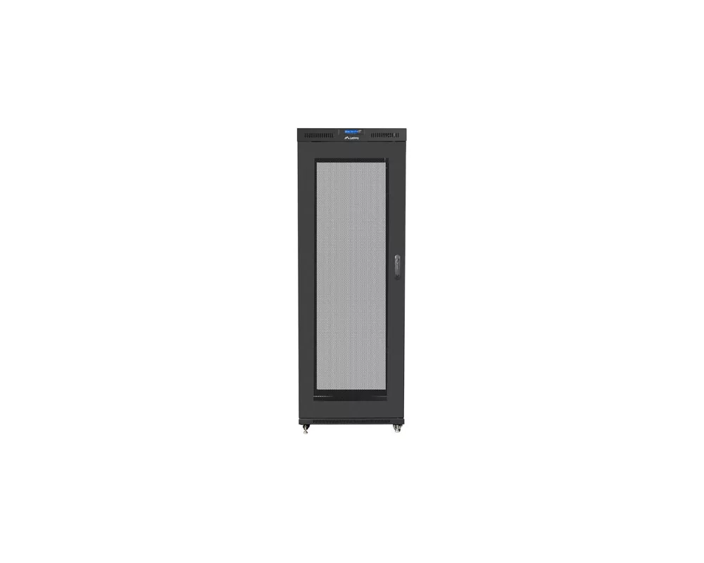 Сървърен шкаф Lanberg rack cabinet 19" free-standing 27U/800x1200 (flat pack) with mesh door lcd black 4