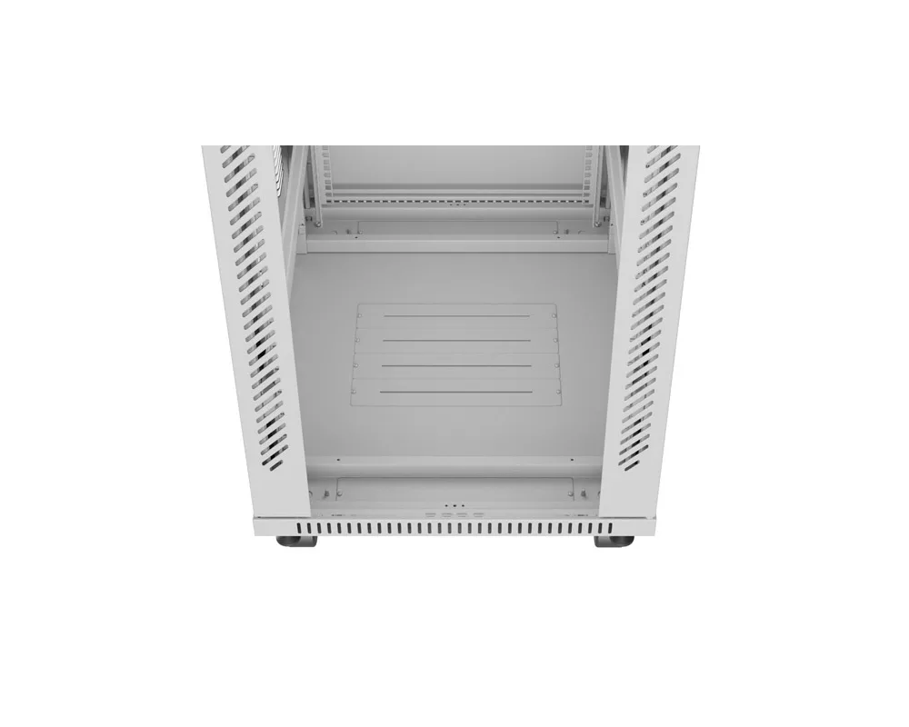 Сървърен шкаф Lanberg rack cabinet 19" free-standing 42U/600x800 (flat pack) with glass door lcd grey v2 2