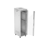 Сървърен шкаф Lanberg rack cabinet 19" free-standing 42U/600x800 (flat pack) with glass door lcd grey v2 6